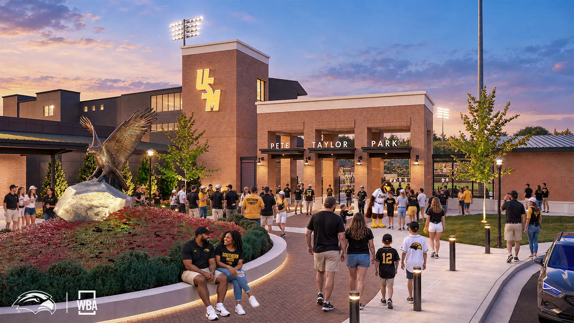 Ground rendering of the new Right Field entry plaza